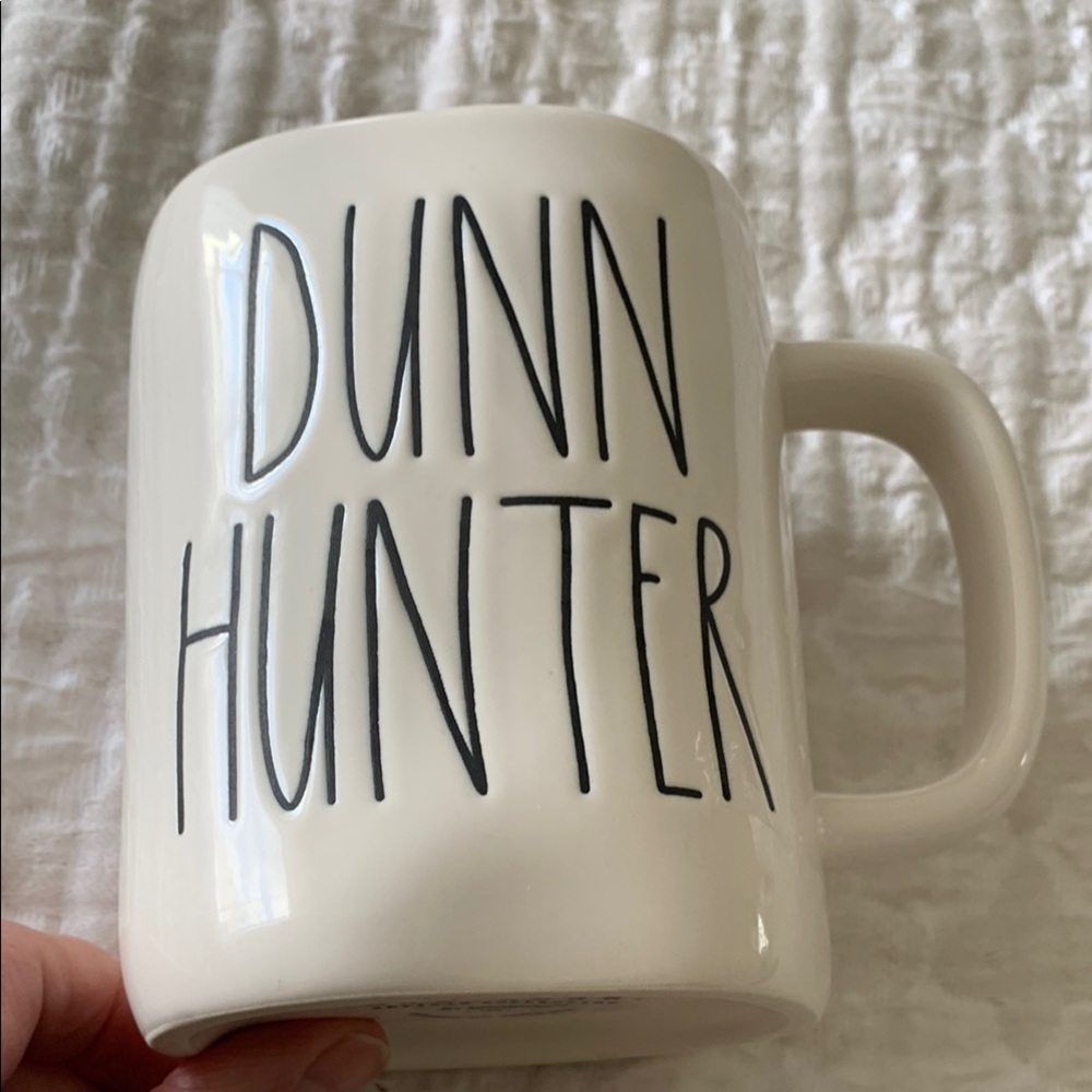 Rae Dunn Hunter White Ceramic Mug new